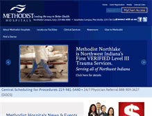 Tablet Screenshot of methodisthospitals.org